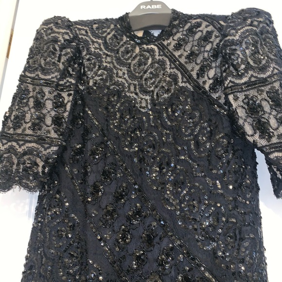 Vintage Designer Black Sequin Dress - Picture 4 of 5
